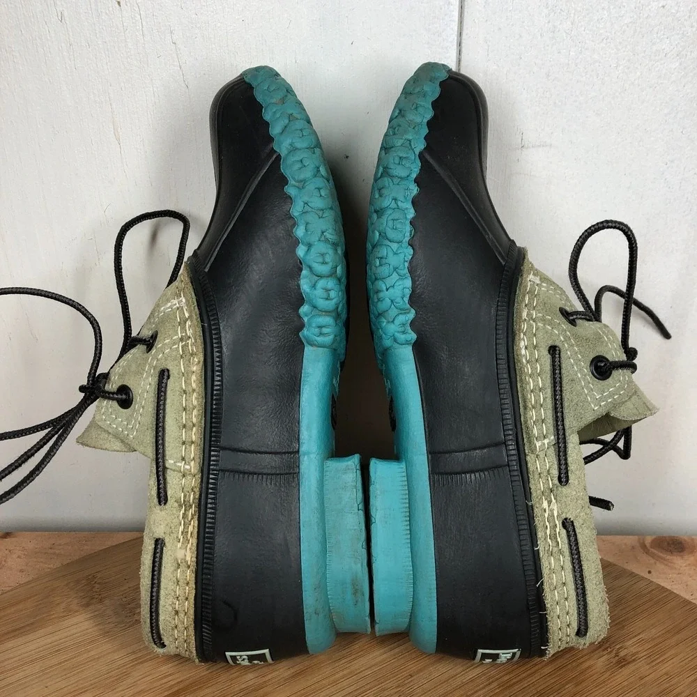 ll Bean moc Boots Womens 6 shoes green blue waterproof ankle boots